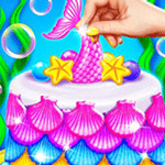 Mermaid Cake Cooking Design